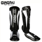 MMA Muay Thai Kickboxing Leather Shin Guards