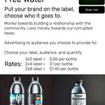 DHG Free Water Advertising (100 bottles)