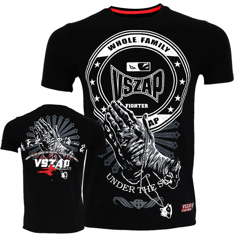 Mens Graphic Compression Shirt Rash Guard MMA BJJ