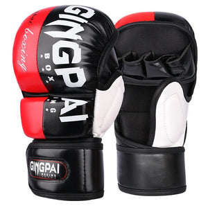 Multi Color Fingerless MMA Gloves Training Sparring