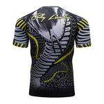 Animal Graphic Compression Shirt Rashguard Jiu Jitsu MMA Fitness Quick Dry Rash Guard